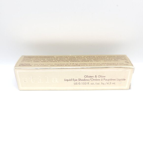 Stila Glisten & Glow Liquid Eyeshadow Brook 0.153 fl oz 4.5 ml New in Box - Picture 7 of 13